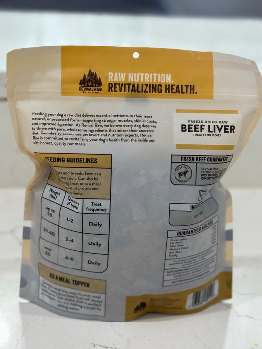 Freeze Dried Beef Liver Dog Food - 14oz