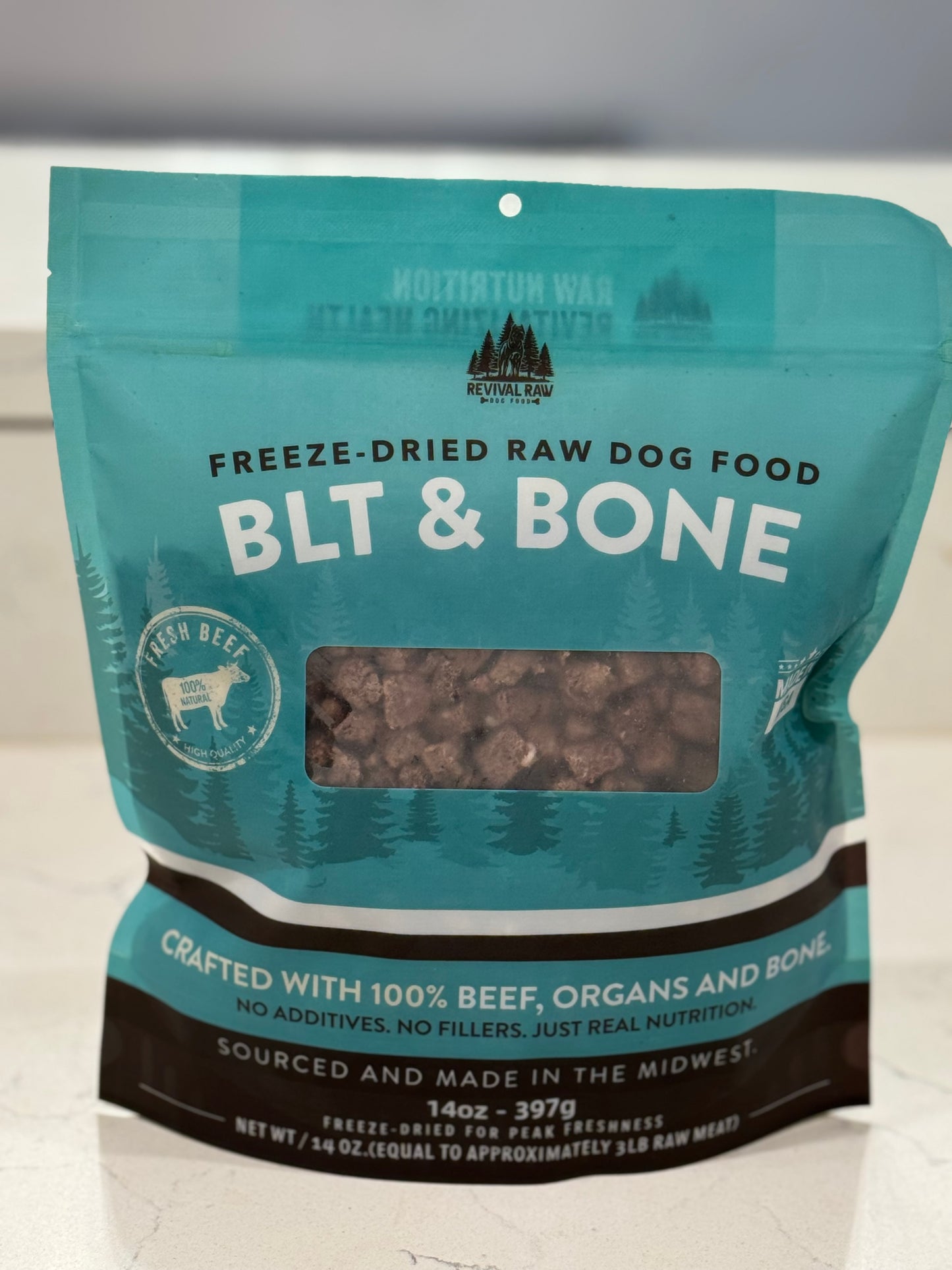 Legacy Freeze Dried Raw Beef BLT + Ground Bone – 14oz