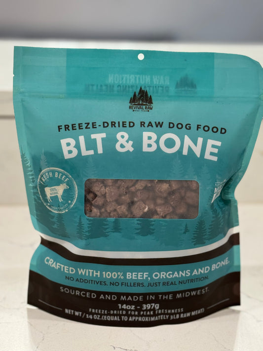 Legacy Freeze Dried Raw Beef BLT + Ground Bone – 14oz