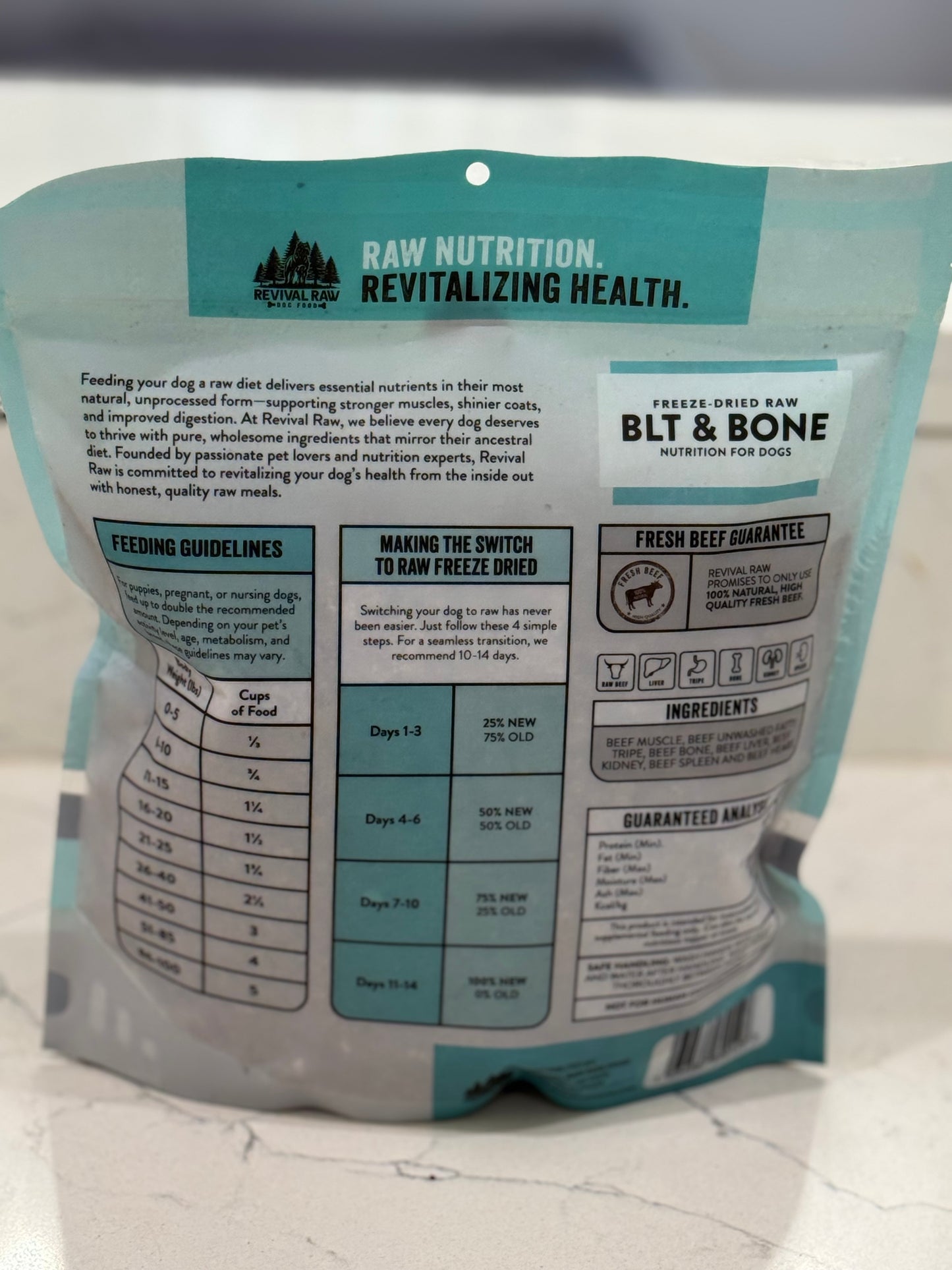 Legacy Freeze Dried Raw Beef BLT + Ground Bone – 14oz