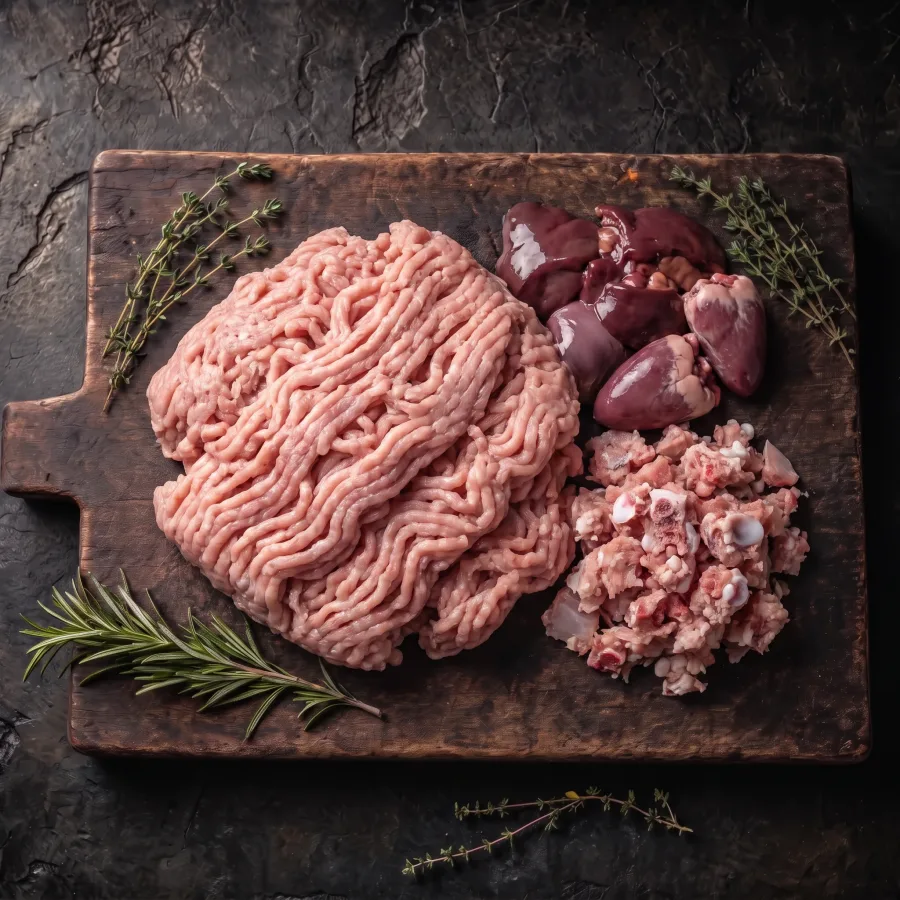Whole Turkey Carcass raw composition